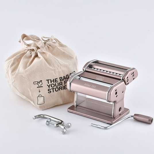 Локшинорізка Marcato Atlas 150 Powder Pink та ніж Pastawheel